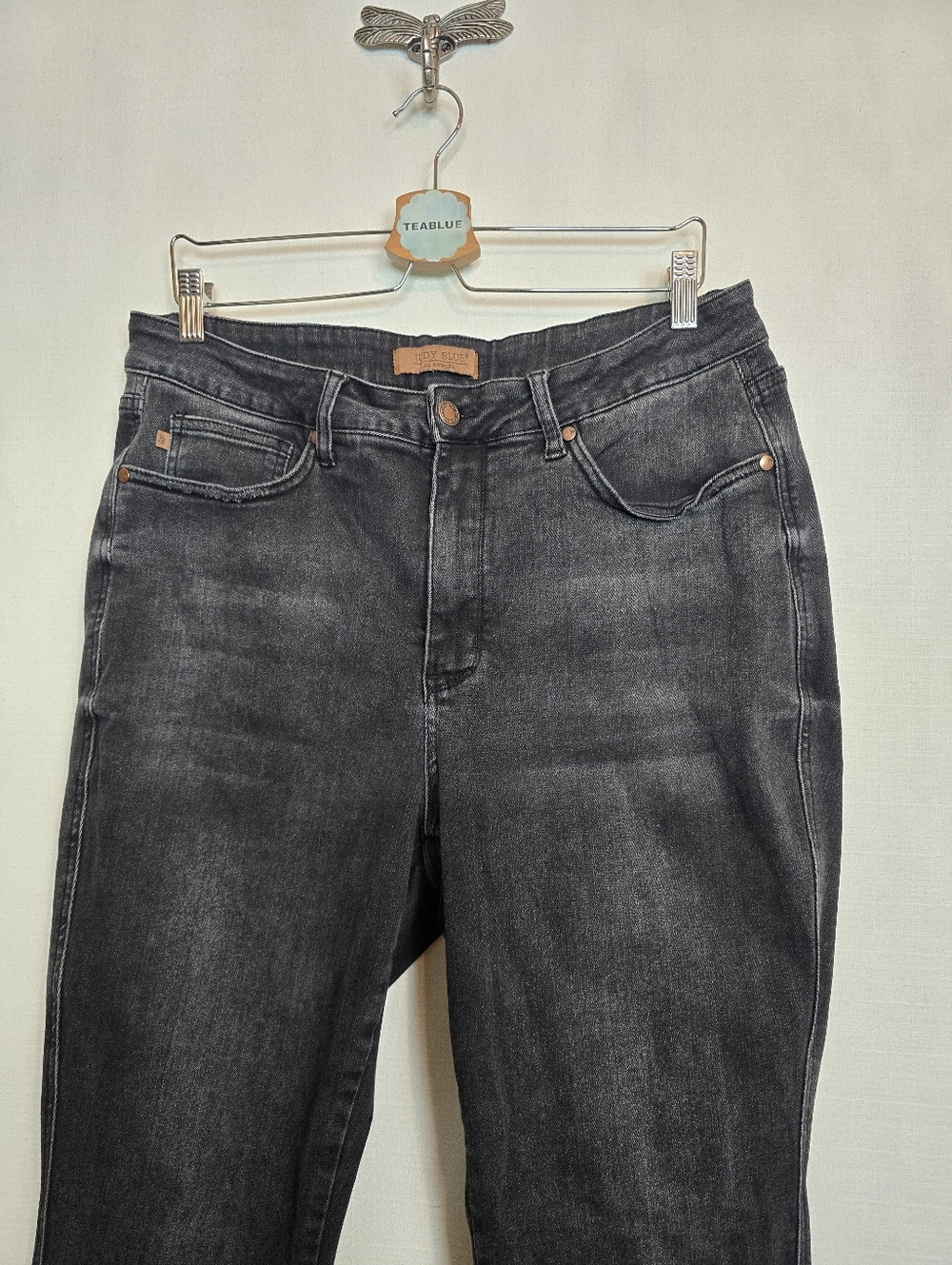 Judy Blue High Waist Tummy Control Black Bootcut Denim Jeans 88787 18W - Picture 8 of 15